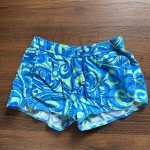 Lilly Pulitzer Swirl Pattern Athletic Shorts